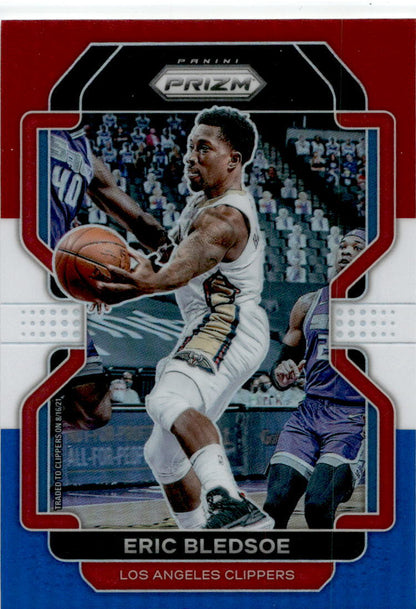 2021-22 Panini Prizm Red White and Blue #10 Eric Bledsoe Los Angeles Clippers