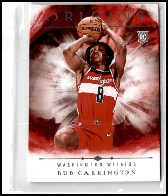 2024-25 Panini Origins #74 Bub Carrington Rookie Washington Wizards