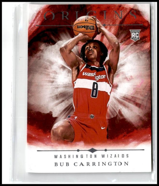 2024-25 Panini Origins #74 Bub Carrington Rookie Washington Wizards