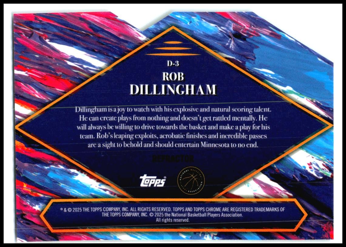 2024-25 Topps Finest Debut #D-3 Rob Dillingham