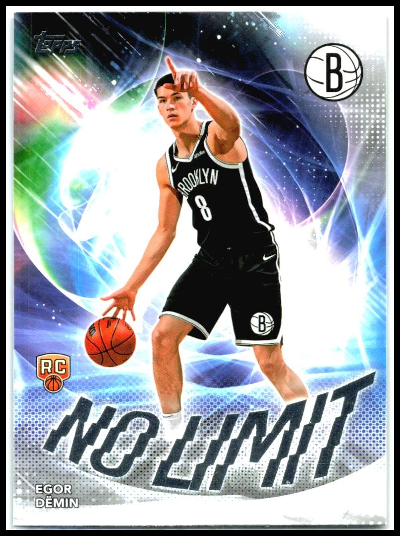 2025-26 Topps No Limit #NL-8 Egor Dëmin Brooklyn Nets