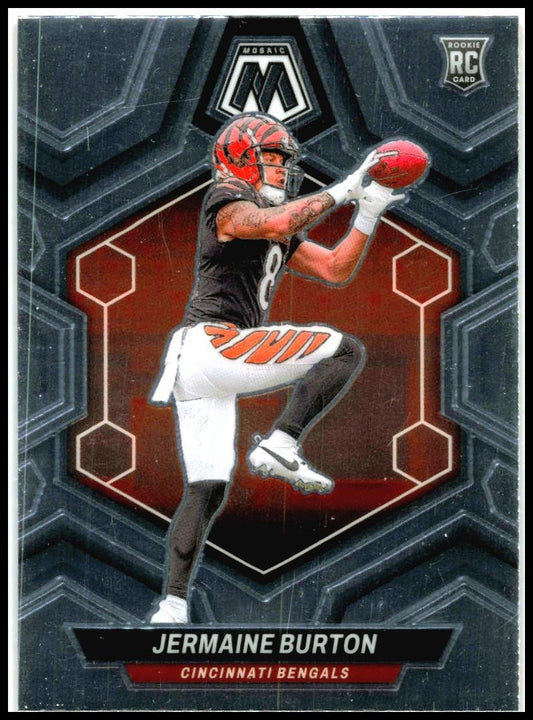2024 Panini Mosaic #366 Jermaine Burton Rookie Cincinnati Bengals