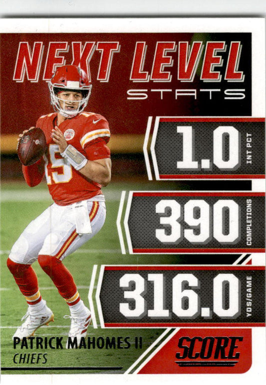 2021 Score Next Level Stats #NL2 Patrick Mahomes II Kansas City Chiefs