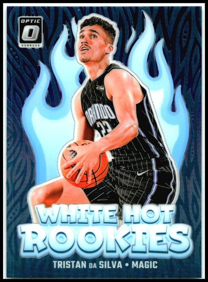 2024-25 Donruss Optic White Hot Rookies Holo #7 Tristan da Silva Orlando Magic