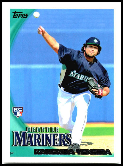 2010 Topps #457 Kanekoa Texeira Rookie Seattle Mariners