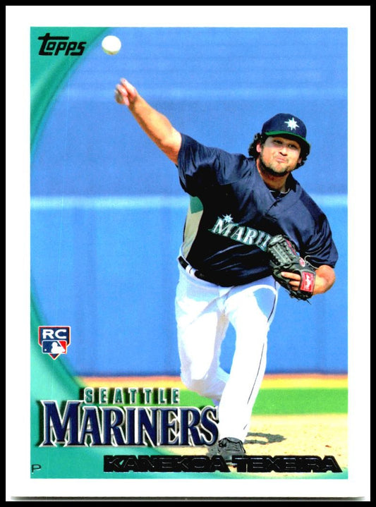 2010 Topps #457 Kanekoa Texeira Rookie Seattle Mariners