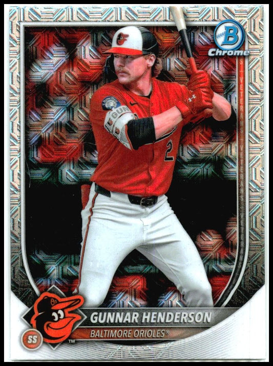 2025 Bowman Chrome Mojo Refractor #2 Gunnar Henderson Baltimore Orioles