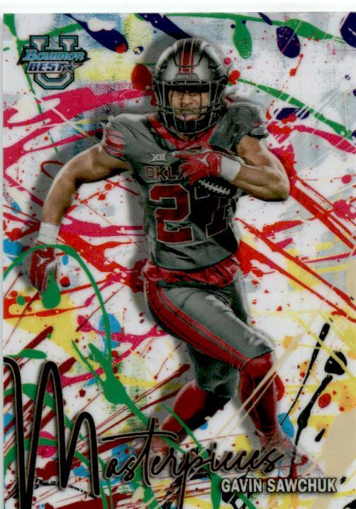 2024 Bowman Best University Master Pieces #BM-16 Gavin Sawchuk Oklahoma
