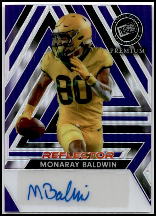 2024 Press Pass Premium Auto Prismatic Purple #BA-MB2 Monaray Baldwin Auto