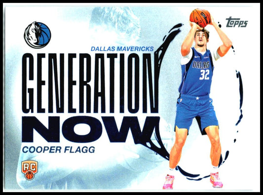 2025-26 Topps Generation Now #GN-1 Cooper Flagg Dallas Mavericks