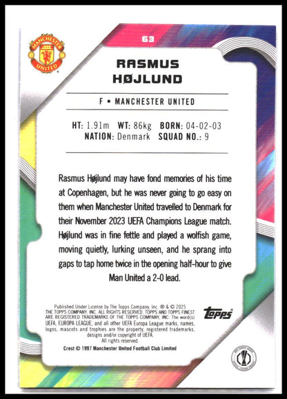 Rasmus Højlund #63 2024-25 Finest UEFA Club Competitions