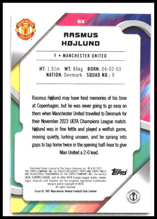 Rasmus Højlund #63 2024-25 Finest UEFA Club Competitions