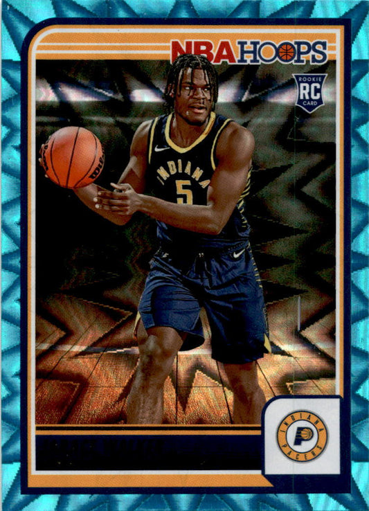 2023-24 Panini NBA Hoops Teal Explosion #251 Jarace Walker Indiana Pacers