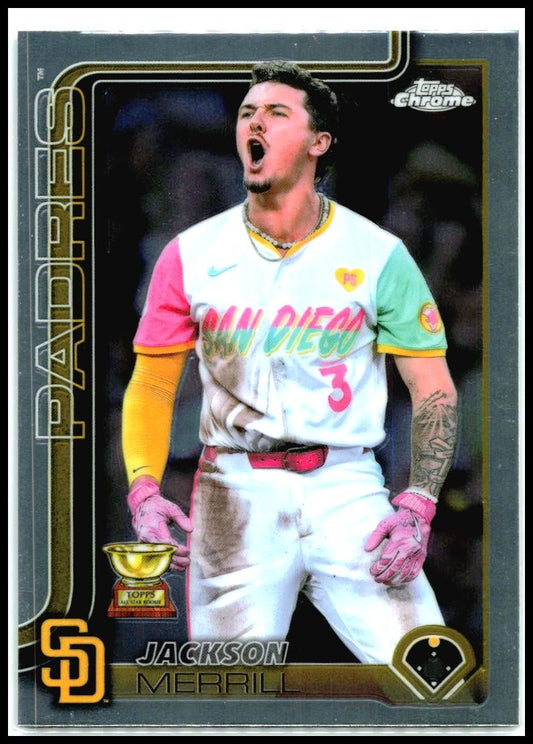 2025 Topps Chrome #61 Jackson Merrill San Diego Padres