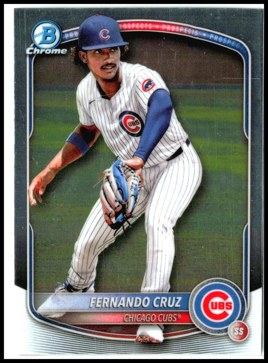 2025 Bowman Chrome Prospects #BCP-110 Fernando Cruz Chicago Cubs