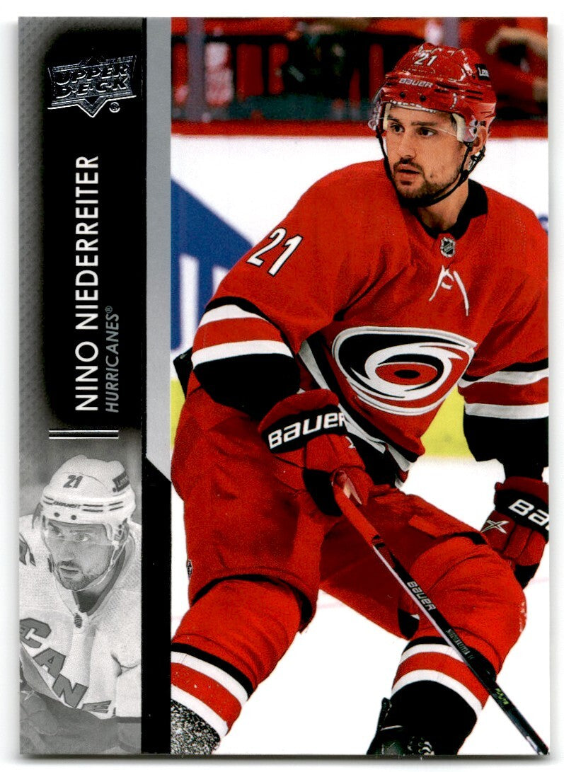2021-22 Upper Deck Nino Niederreiter Carolina Hurricanes #284