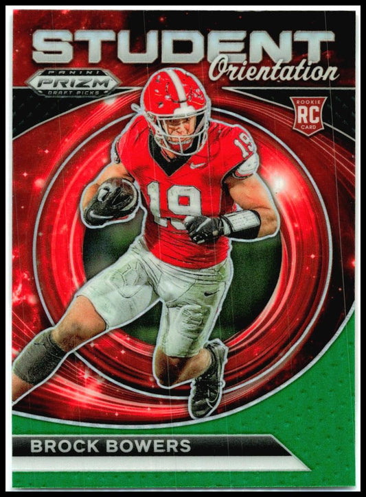 2024 Prizm Draft Picks Student Orientation Green #SO-BB Brock Bowers Raiders