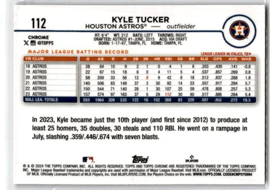 2024 Topps Pink Refractor #551 Kyle Tucker Houston Astros