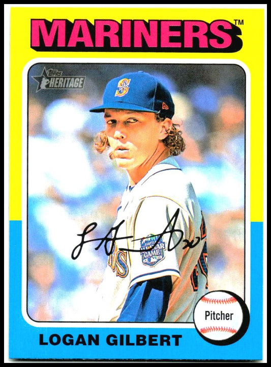 2024 Topps Heritage #543 Logan Gilbert Seattle Mariners