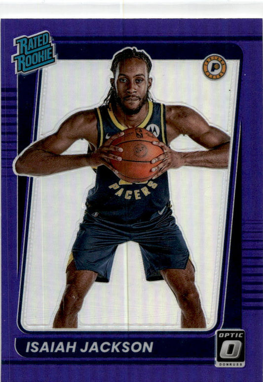 2021-22 Donruss Optic Purple #167 Isaiah Jackson Rookie Indiana Pacers