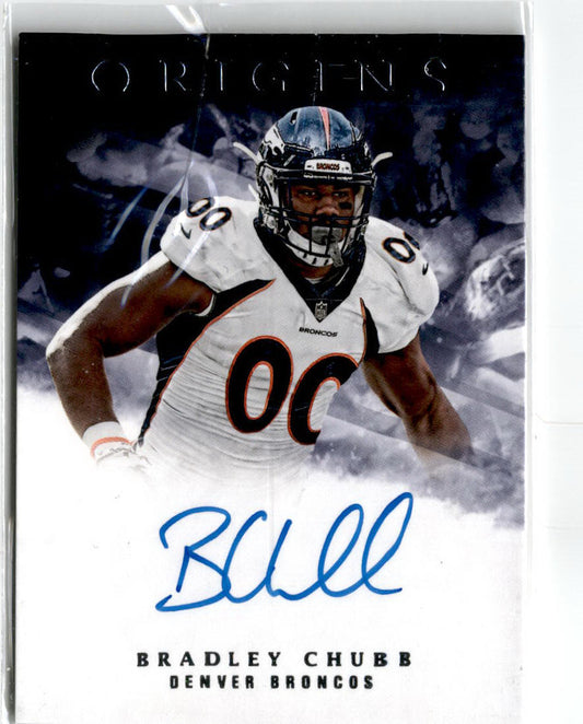 2018  Origins #RA-BC Bradley Chubb Autograph Denver Broncos