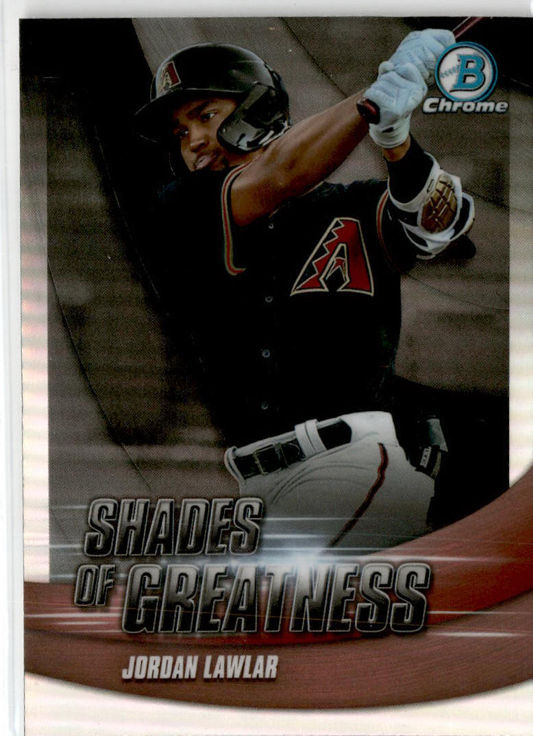 2022 Bowman Chrome Shades of Greatness #SG-4 Jordan Lawlar Arizona Diamondbacks