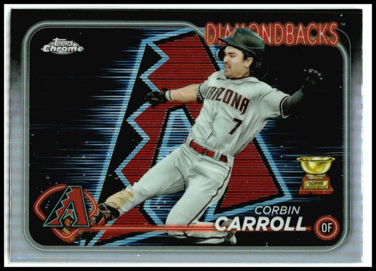 2024 Topps Chrome Lightboard Logo Refractors #267 Corbin Carroll Arizona