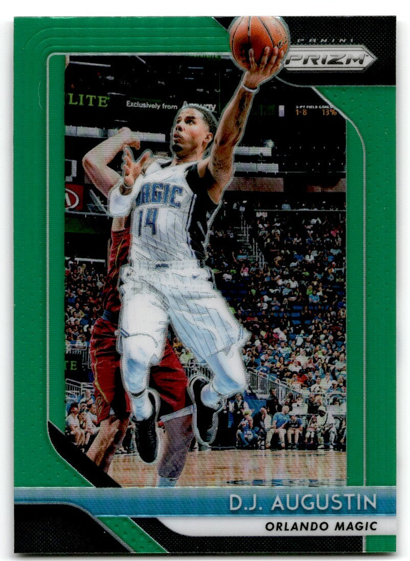 2018-19 Panini Prizm Green Prizm D.J. Augustin Orlando Magic #129