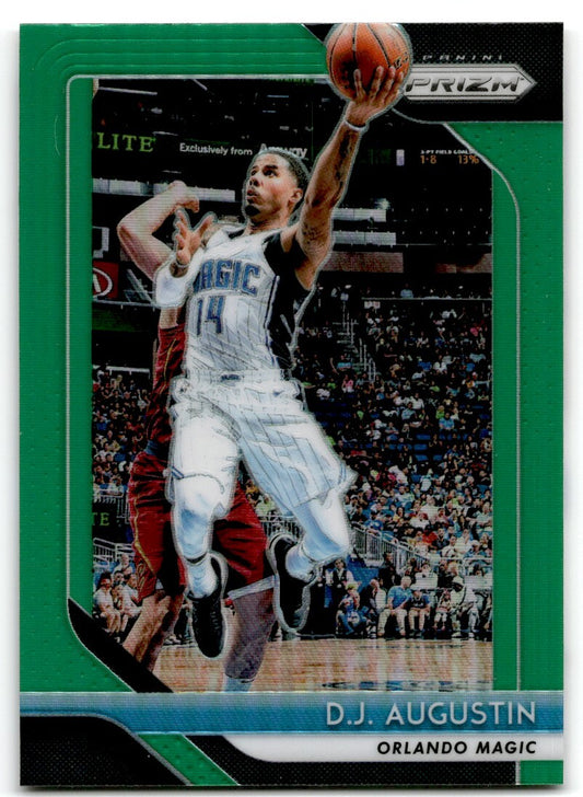 2018-19 Panini Prizm Green Prizm D.J. Augustin Orlando Magic #129