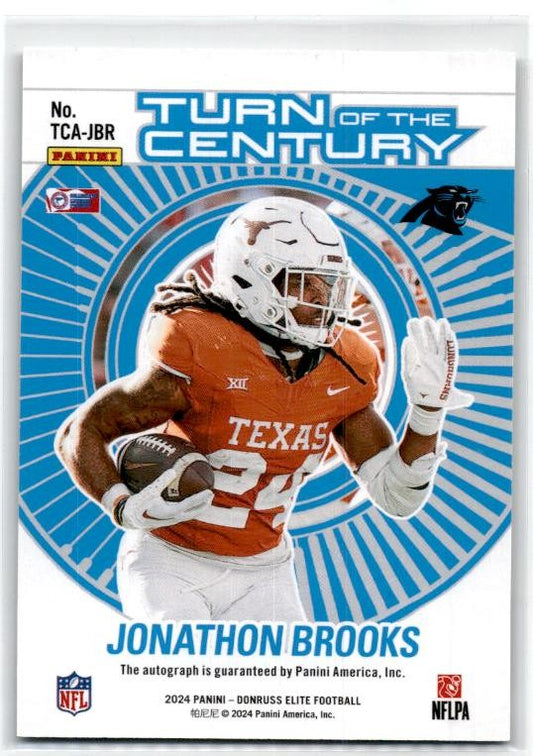 2024 Elite Turn of the Century #/499 #TCA-JBR Jonathon Brooks Auto Panthers