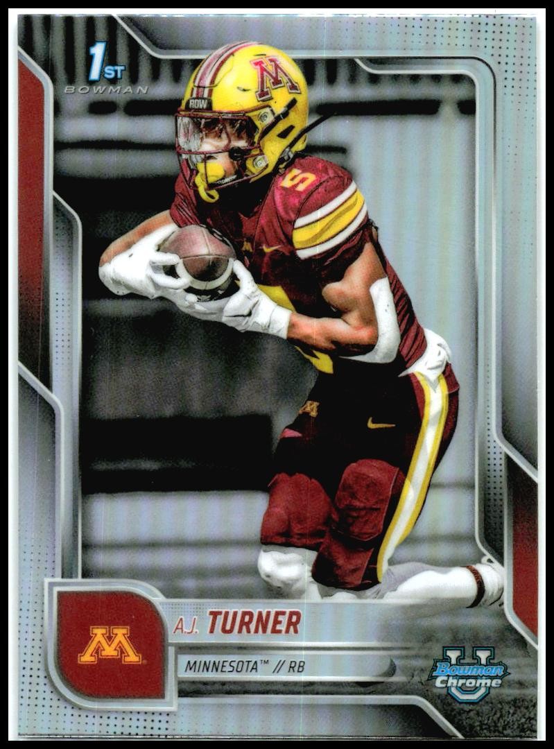 2025 Bowman Chrome University Refractor #52 A.J. Turner Minnesota