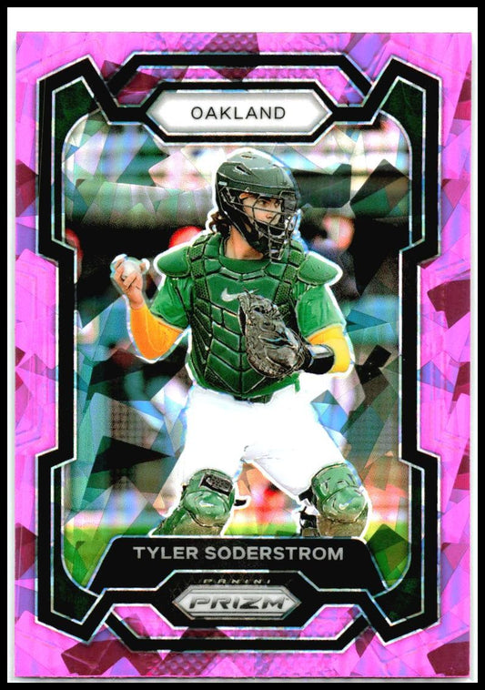 2024 Panini Prizm Pink Ice Prizms #266 Tyler Soderstrom Oakland Athletics