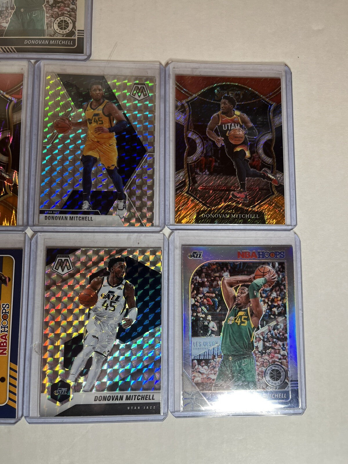 9 Assorted Donovan Mitchell Cards. Cleveland Cavaliers great haul of cards!!!