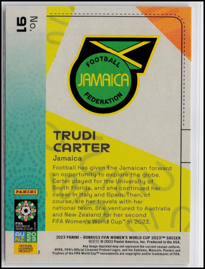2023 Donruss FIFA Women's World Cup #91 Trudi Carter
