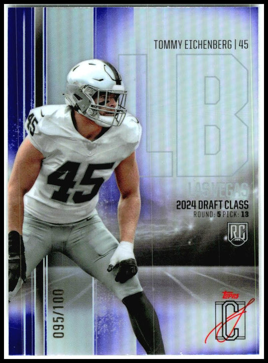 2024 Signature Class Chrome Purple Refractor #RCV-70 Tommy Eichenberg Raiders