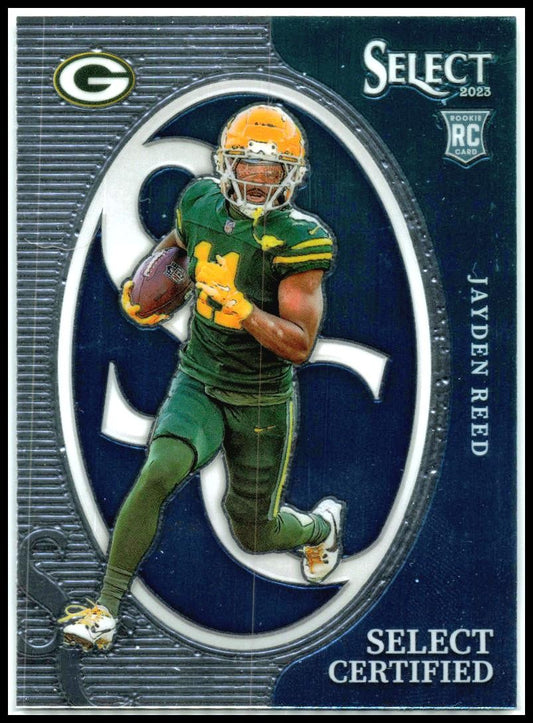2023 Panini Select Select Certified Rookies #CRO-JRE Jayden Reed Packers
