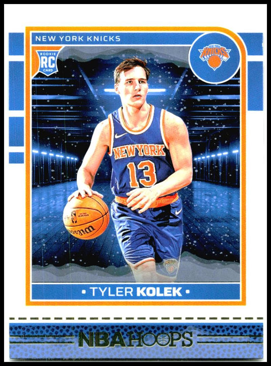 2024-25 Hoops Winter #264 Tyler Kolek Rookie New York Knicks