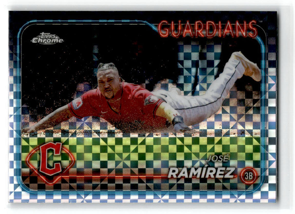 2024 Topps Chrome X-Fractor #1173 José Ramírez Cleveland Guardians