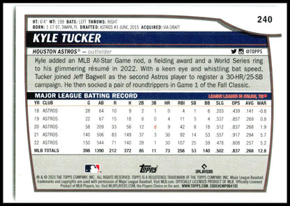 2023 Topps Big League Foil #240 Kyle Tucker Houston Astros