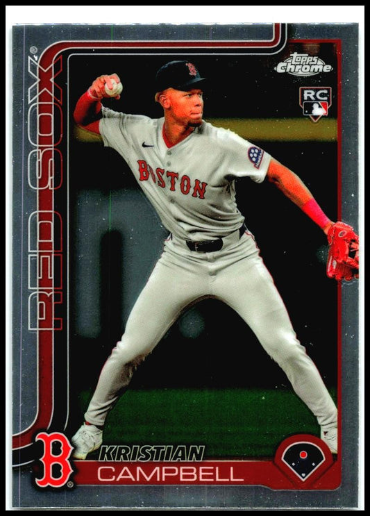 2025 Topps Chrome #171 Kristian Campbell Rookie Boston Red Sox