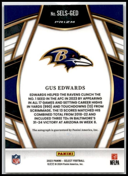 2023 Panini Select Silver #SELS--GED Gus Edwards