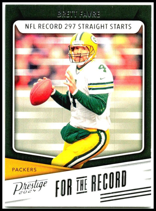 2024 Panini Prestige For the Record #FR-BF Brett Favre Green Bay Packers
