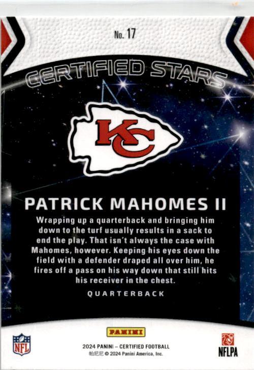 2024 Certified Certified Stars #17 Patrick Mahomes