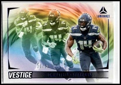 2024 Panini Luminance Vestige Blue /50 #VES-DMF DK Metcalf Seattle Seahawks