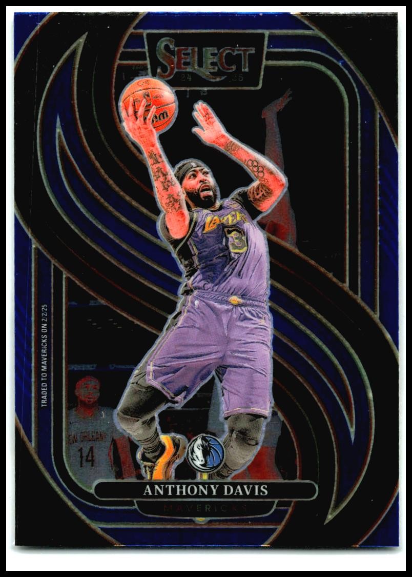 2024-25 Panini Select Blue #149 Anthony Davis Dallas Mavericks