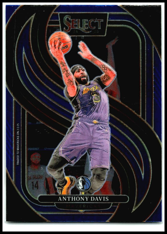 2024-25 Panini Select Blue #149 Anthony Davis Dallas Mavericks