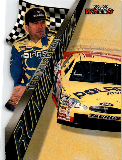 1999 Wheels Runnin' N Gunnin' #RG27 Ted Musgrave Butch Mock Motorsports Die Cut