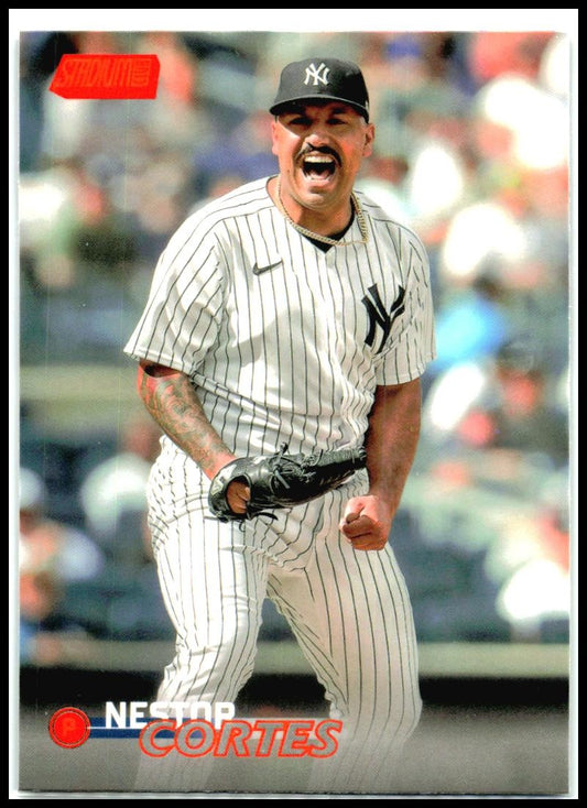 2023 Stadium Club Orange Foil #97 Nestor Cortes #/199 New York Yankees