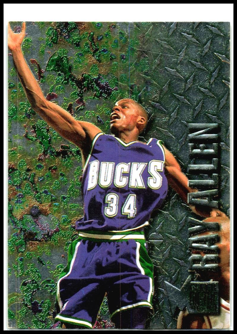 1996-97 Metal #186 Ray Allen Milwaukee Bucks