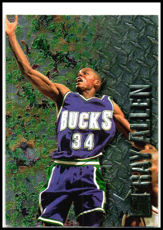 1996-97 Metal #186 Ray Allen Milwaukee Bucks